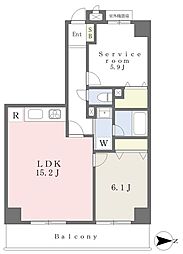 メトロハイツ西落合 1SLDKの間取図画像