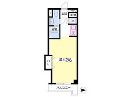 KRハウス ワンルームの間取図画像