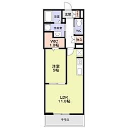 練馬区早宮2丁目マンション 1LDKの間取図画像