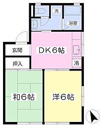 斉木荘2 1階2DKの間取り