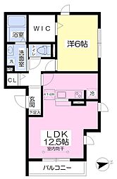 ディアコート洋光台 1LDKの間取図画像