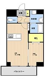 沖縄都市モノレール 美栄橋駅 徒歩6分の賃貸マンション 3階1LDKの間取り