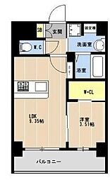 沖縄都市モノレール 県庁前駅 徒歩7分の賃貸マンション 7階1LDKの間取り