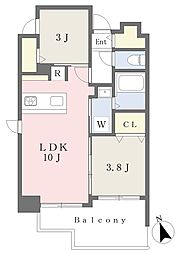CASA VISTA  ASATO 2LDKの間取図画像