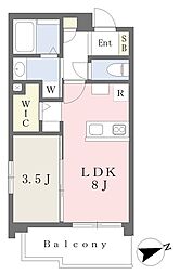 Ｌａ　Ｆｅｌｉｃｅ　ｏｍｏｒｏｍａｃｈｉ 5階1LDKの間取り