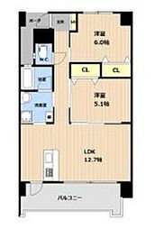沖縄都市モノレール 旭橋駅 バス35分 役場入口下車 徒歩7分の賃貸マンション 3階2LDKの間取り