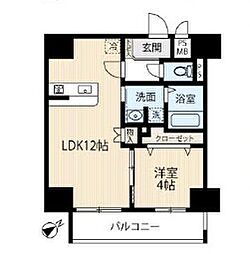沖縄都市モノレール 美栄橋駅 徒歩4分の賃貸マンション 11階1LDKの間取り
