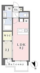 CASA VISTA  ASATO 1LDKの間取図画像