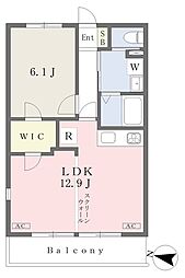 グローイングステージ 1LDKの間取図画像