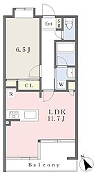 アルソーレ 1LDKの間取図画像