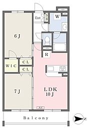 milan 2LDKの間取図画像