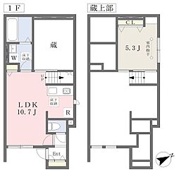ヨーデグランB 1LDKの間取図画像