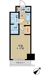 JR京葉線 潮見駅 徒歩3分の賃貸マンション 11階1Kの間取り