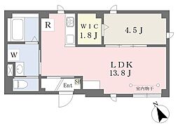 江東区古石場1丁目マンション 1LDKの間取図画像