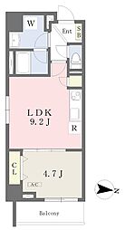 アベニール木場公園 1LDKの間取図画像