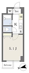 セントラルハイム清澄 ワンルームの間取図画像