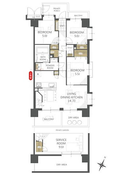 apartment 東京都国分寺市南町３丁目16-6　太陽ビル3F
