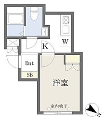 東京メトロ南北線 赤羽岩淵駅 徒歩5分の賃貸マンション 4階1Kの間取り