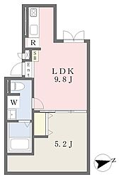 東京メトロ東西線 神楽坂駅 徒歩5分の賃貸マンション 地下1階1LDKの間取り