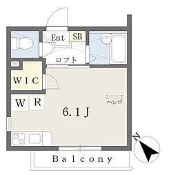 東京メトロ東西線 南行徳駅 徒歩9分の賃貸アパート 2階ワンルームの間取り