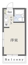 フィッツロイ三河島B ワンルームの間取図画像