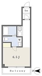 リレント三ノ輪 ワンルームの間取図画像