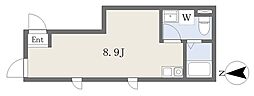 ソリス町屋 ワンルームの間取図画像