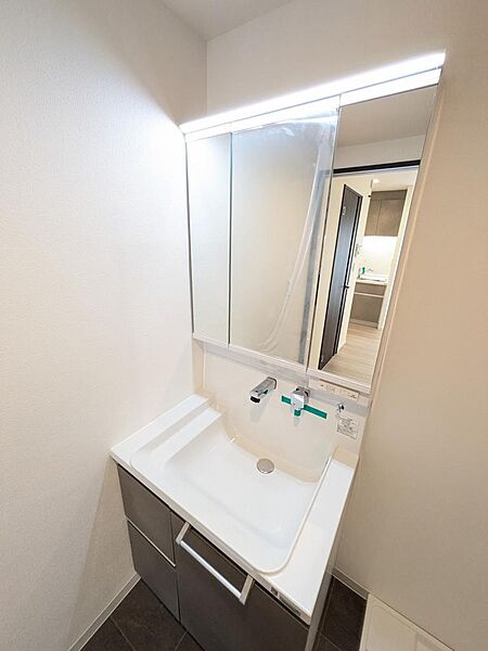 独立洗面台。新規リフォーム済み