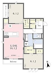 シェリール高蔵寺 2LDKの間取図画像