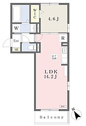 ソフィエ新安城 1LDKの間取図画像