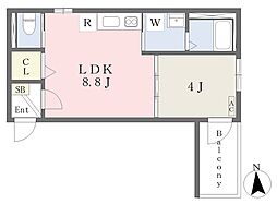 GRAND NEST 1LDKの間取図画像