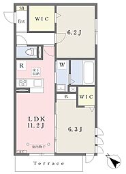 グランデクオーレ 2LDKの間取図画像