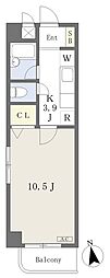 アフロディーテ96 1Kの間取図画像
