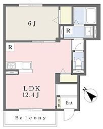 ETERUNO FLEURII 1LDKの間取図画像