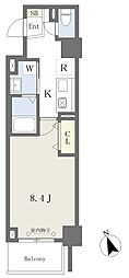 MISTRAL姫路駅前7高尾町 1Kの間取図画像