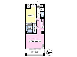 View・Flat 1LDKの間取図画像