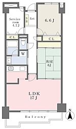 パストラルハイムエクセル上杉 2SLDKの間取図画像