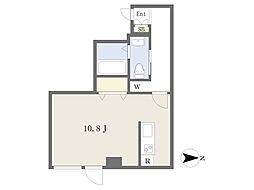 上杉ガーデンヒルズ ワンルームの間取図画像
