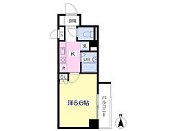 エムロード福島 7階1Kの間取り