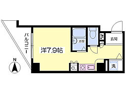 エムロード福島 ワンルームの間取図画像