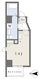 Ｍ’ｓマンション 8階ワンルームの間取り