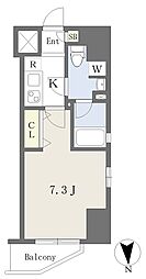 名古屋市営東山線 今池駅 徒歩6分の賃貸マンション 9階1Kの間取り