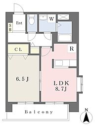 エルブ庄内通 1LDKの間取図画像