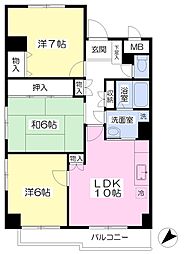南海線 堺駅 徒歩7分の賃貸マンション 3階3LDKの間取り