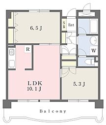 グラン・プラース 2LDKの間取図画像