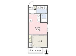 FmaisonLible2 1LDKの間取図画像