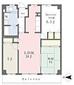 ノイ初芝4階8.6万円
