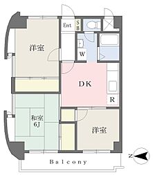 ラヴィコモード 3DKの間取図画像