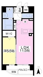 ju-kansai 1LDKの間取図画像