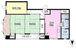 吉田ビル 3DKの間取図画像
